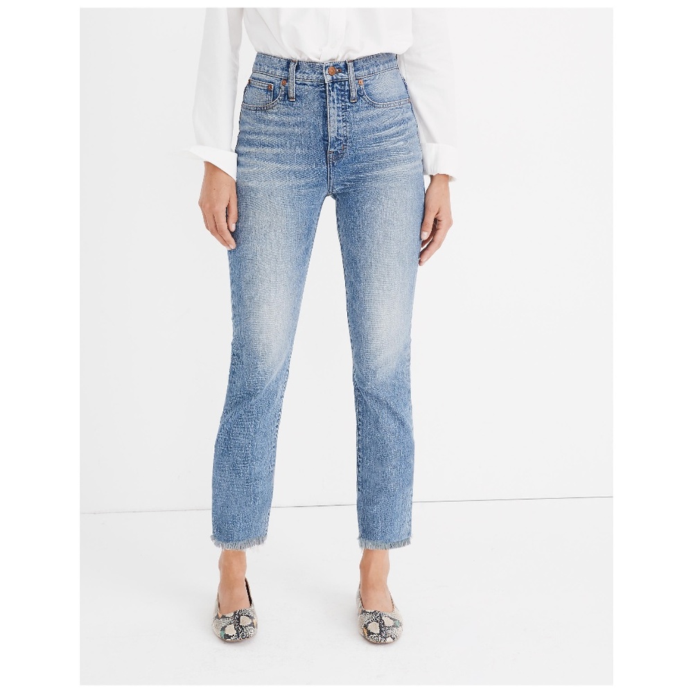 Madewell Women's Straight Leg Jeans - Light Blue